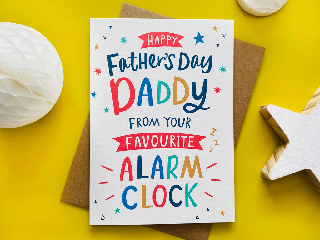 digitally drawn and hand finished father's day card