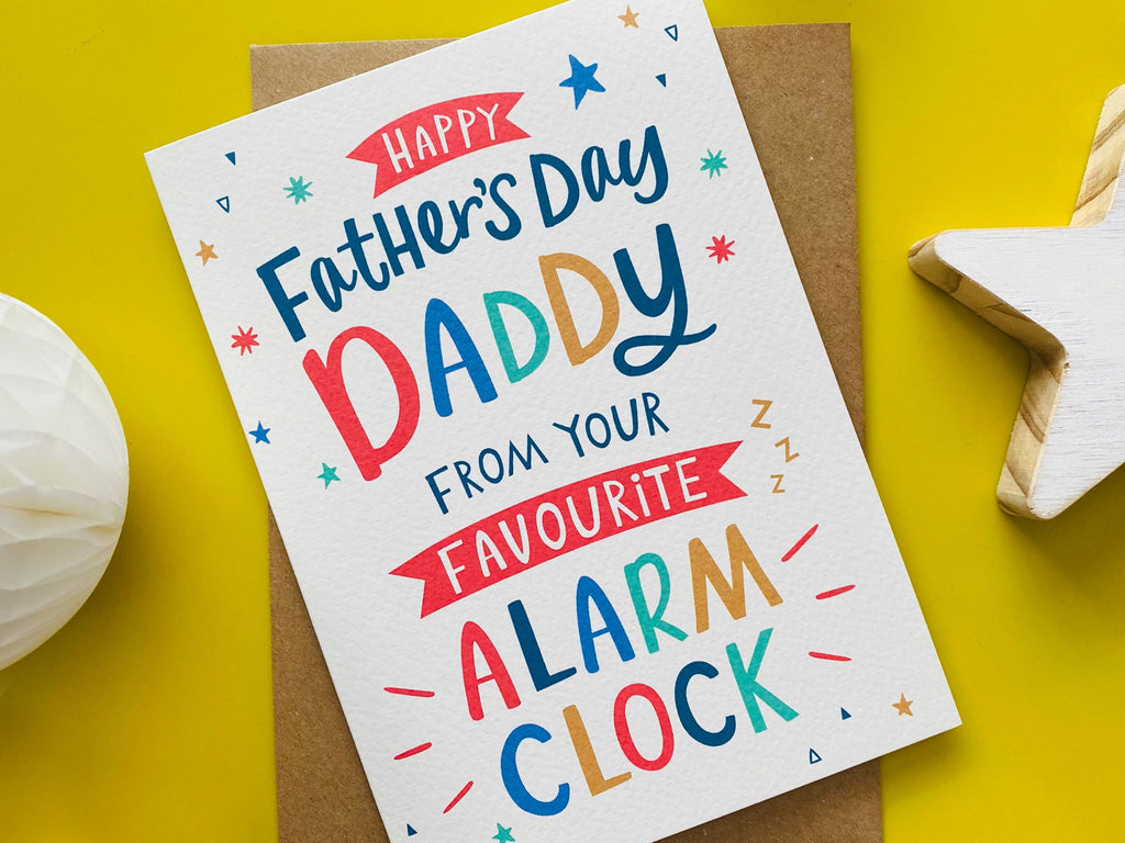 digitally drawn and hand finished father's day card