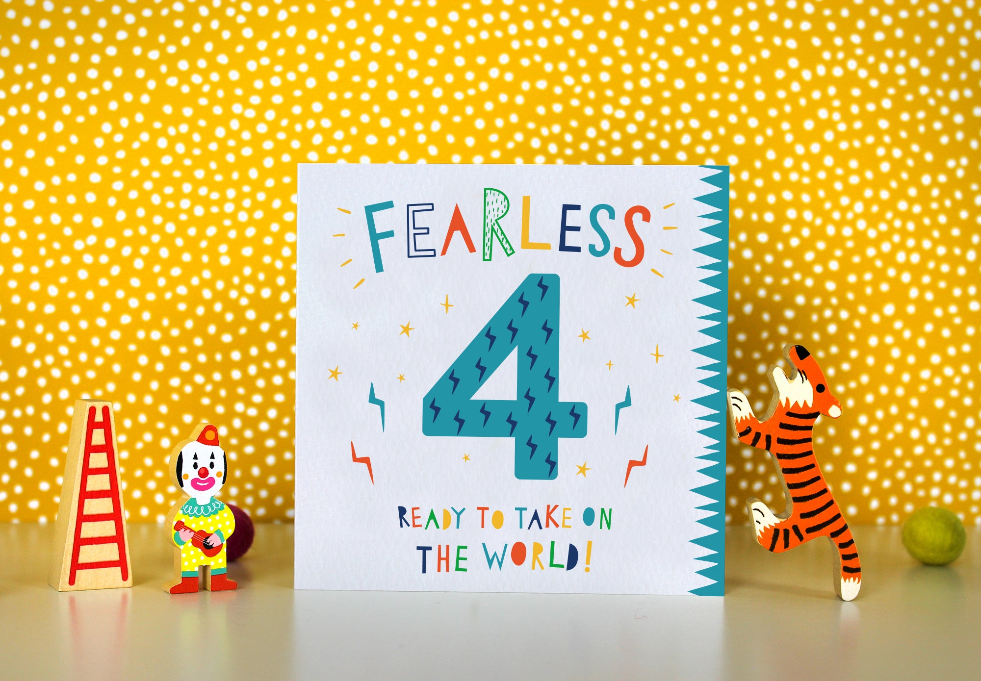 digitally drawn and hand finished boy's birthday card