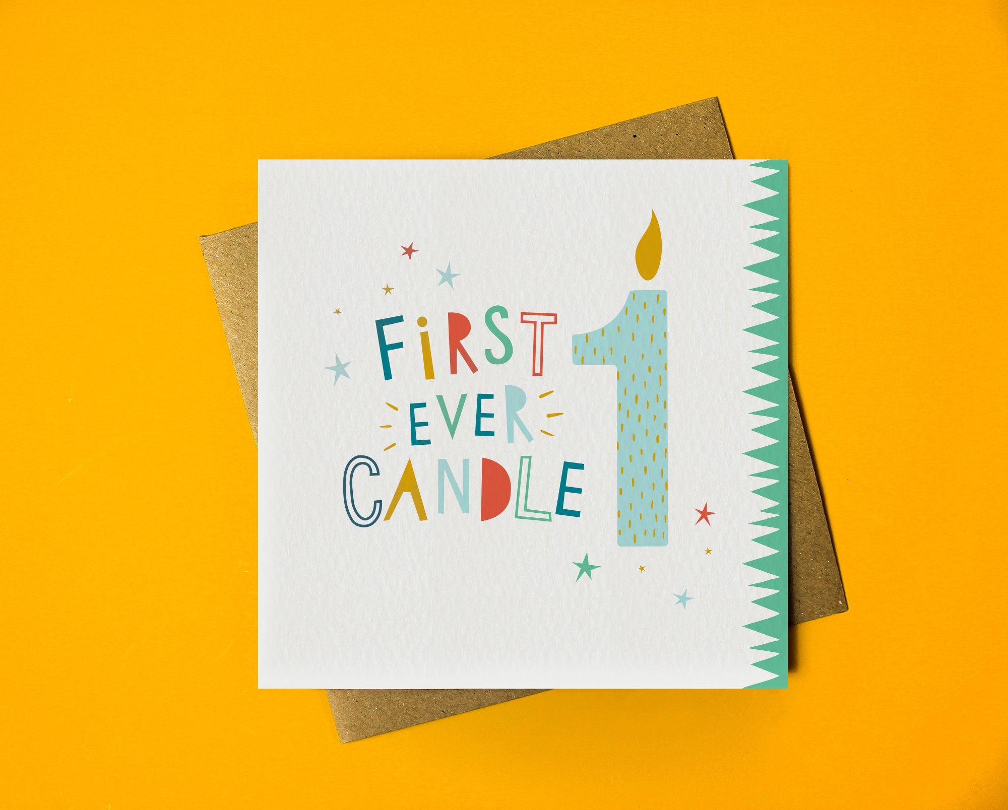 digitally drawn and hand finished boy's birthday card