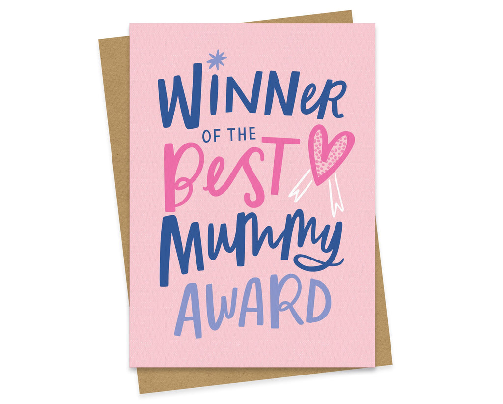 Best Mummy Award - Mother’s day card