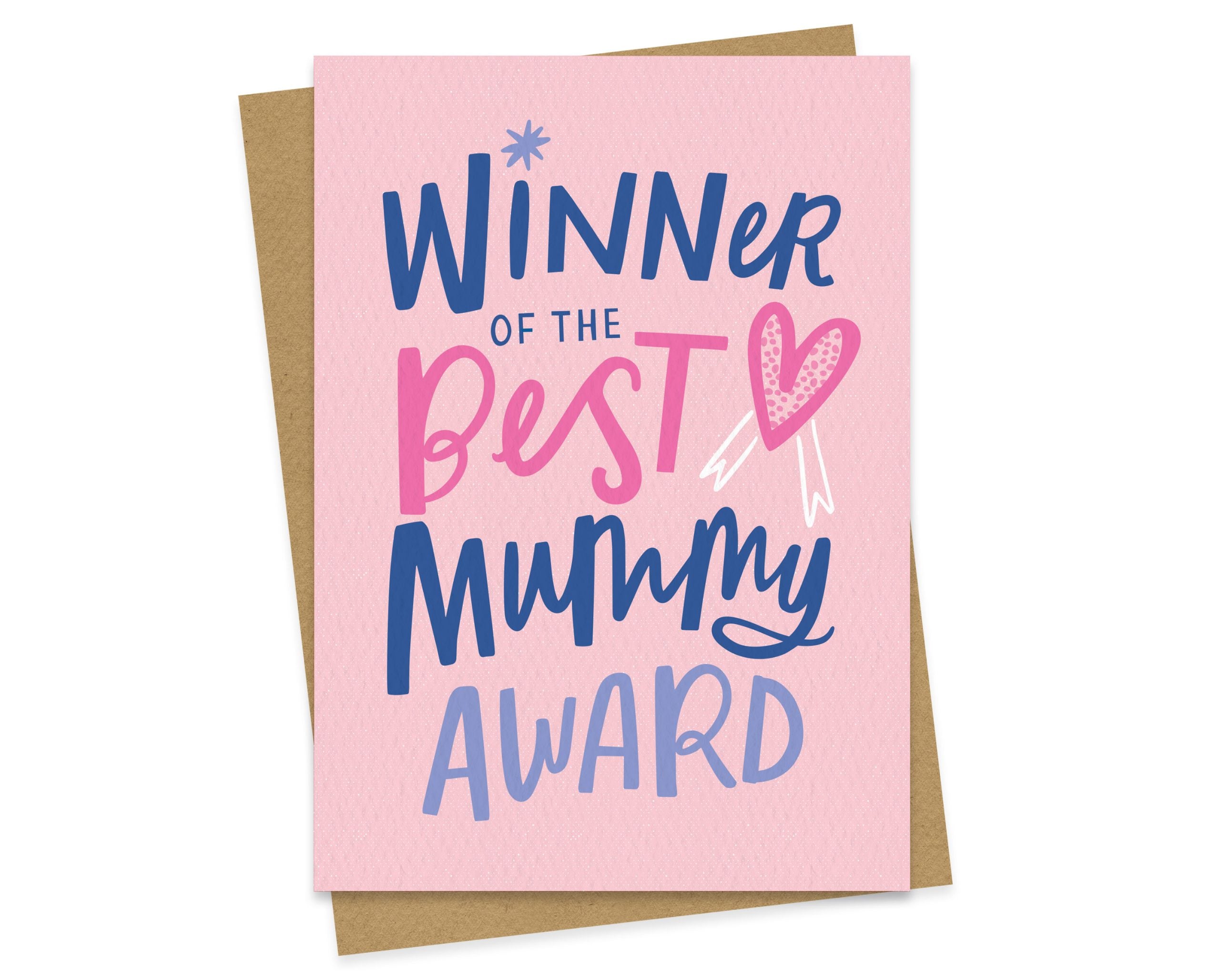Best Mummy Award - Mother’s day card