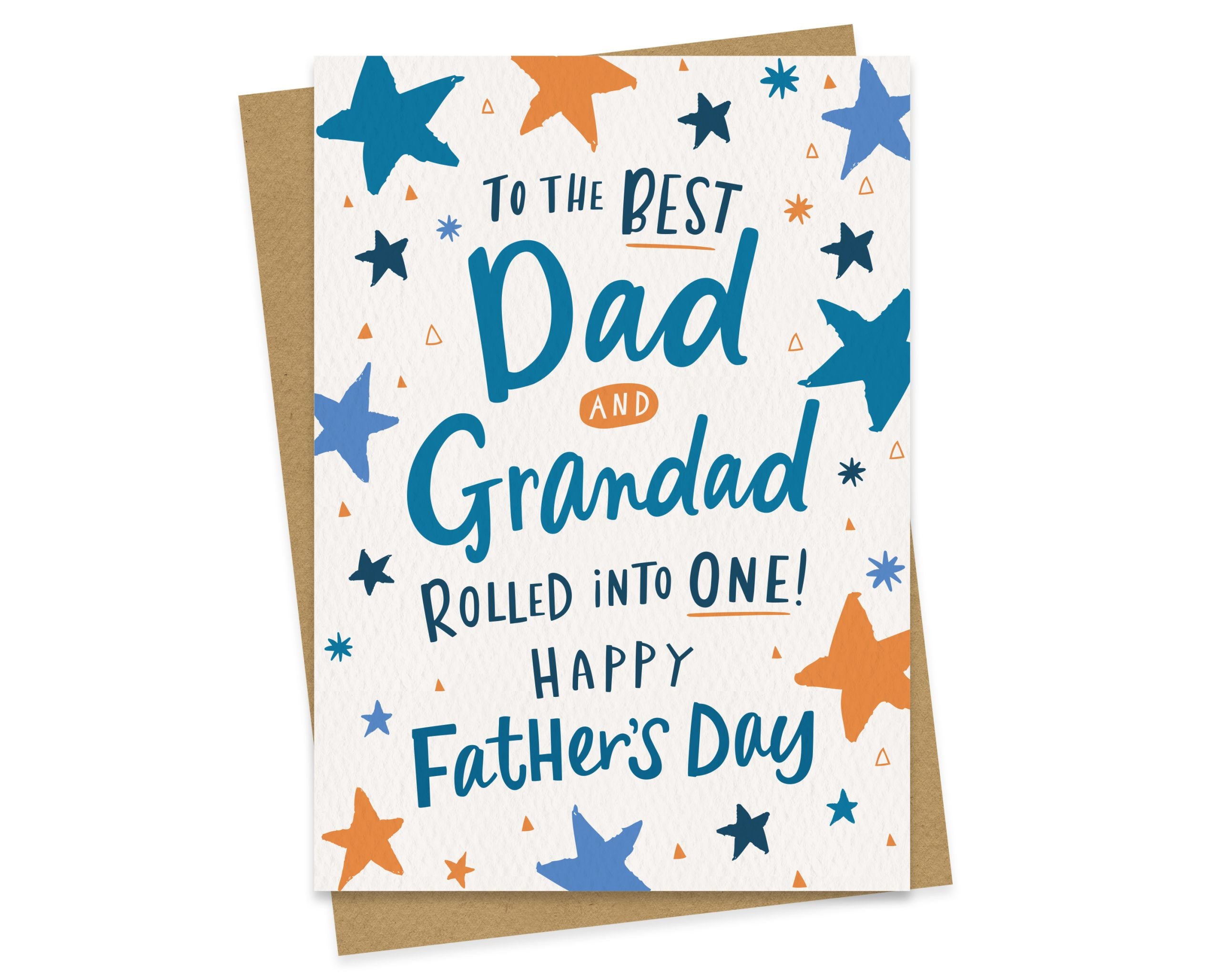 digitally drawn and hand finished father's day card