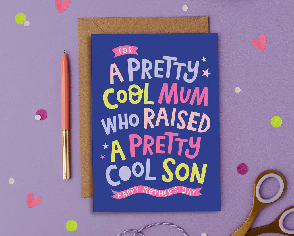A Pretty Cool Mum, Cool Son - Mother’s Day Card