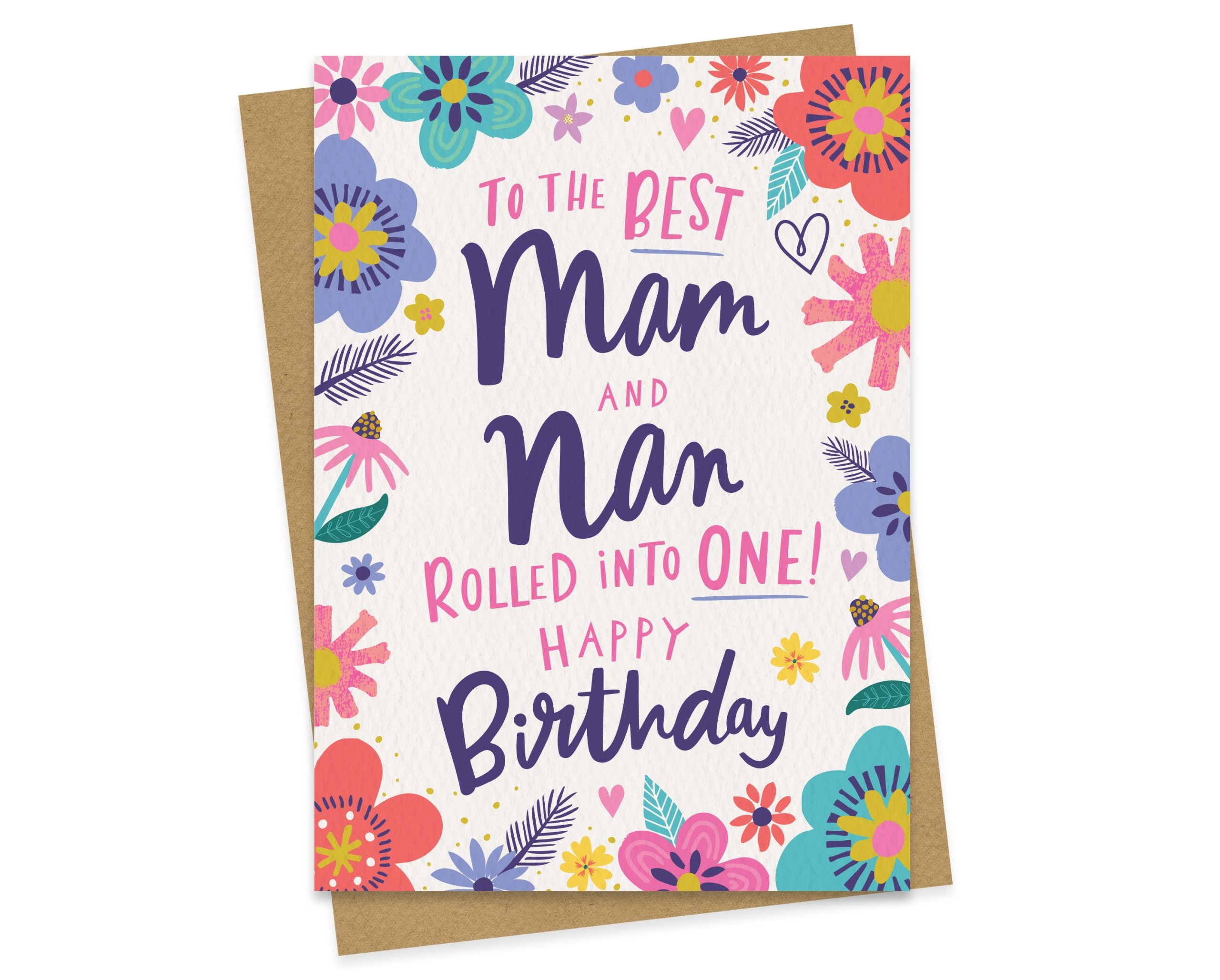 digitally drawn and hand finished birthday card