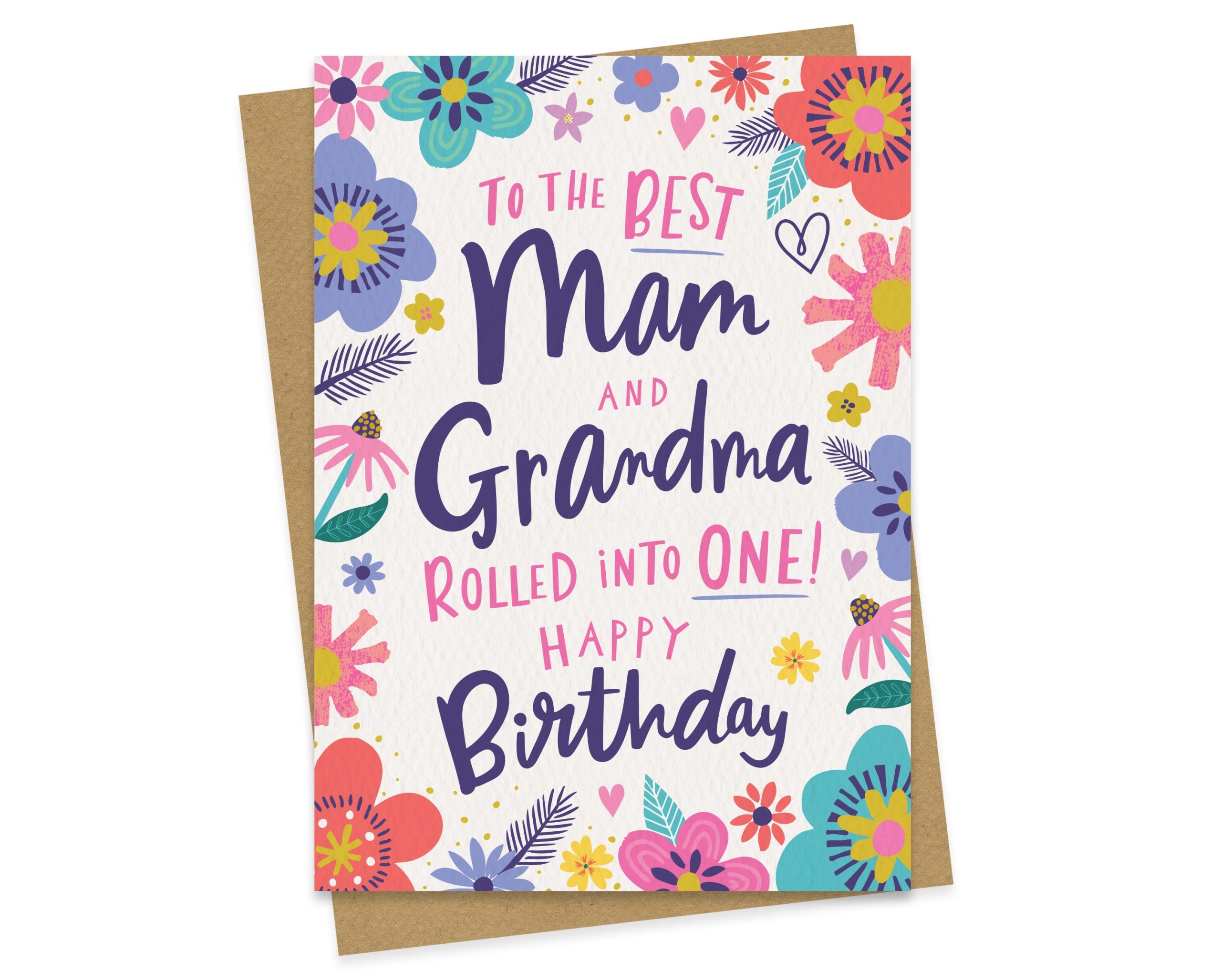 digitally drawn and hand finished birthday card