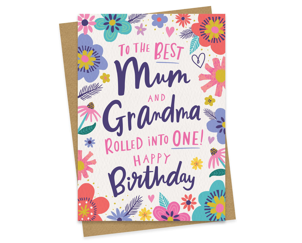 digitally drawn and hand finished birthday card