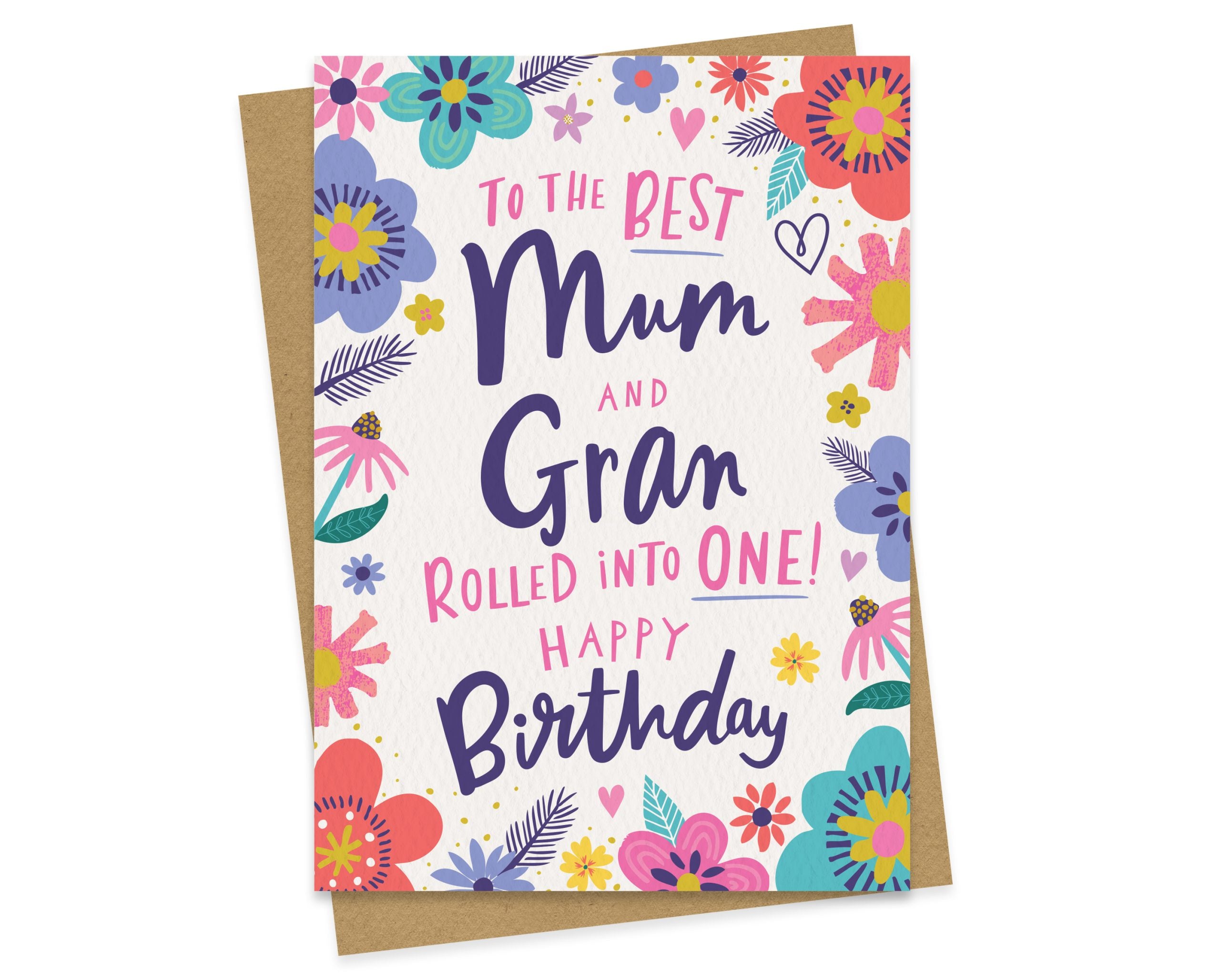 digitally drawn and hand finished birthday card