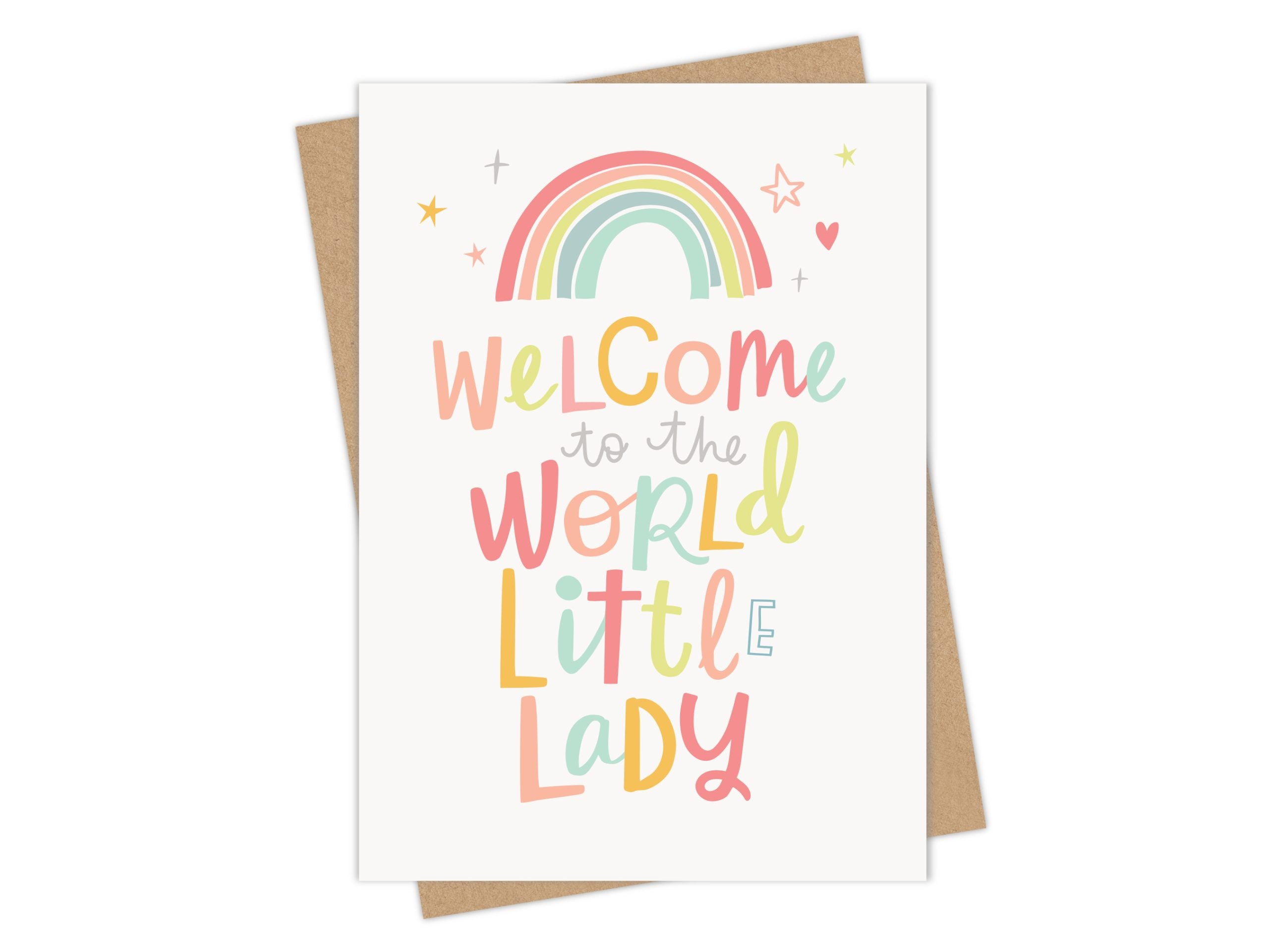 Welcome to the World Little Lady - New Baby Card