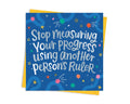 Stop Measuring Your Progress - Support Card