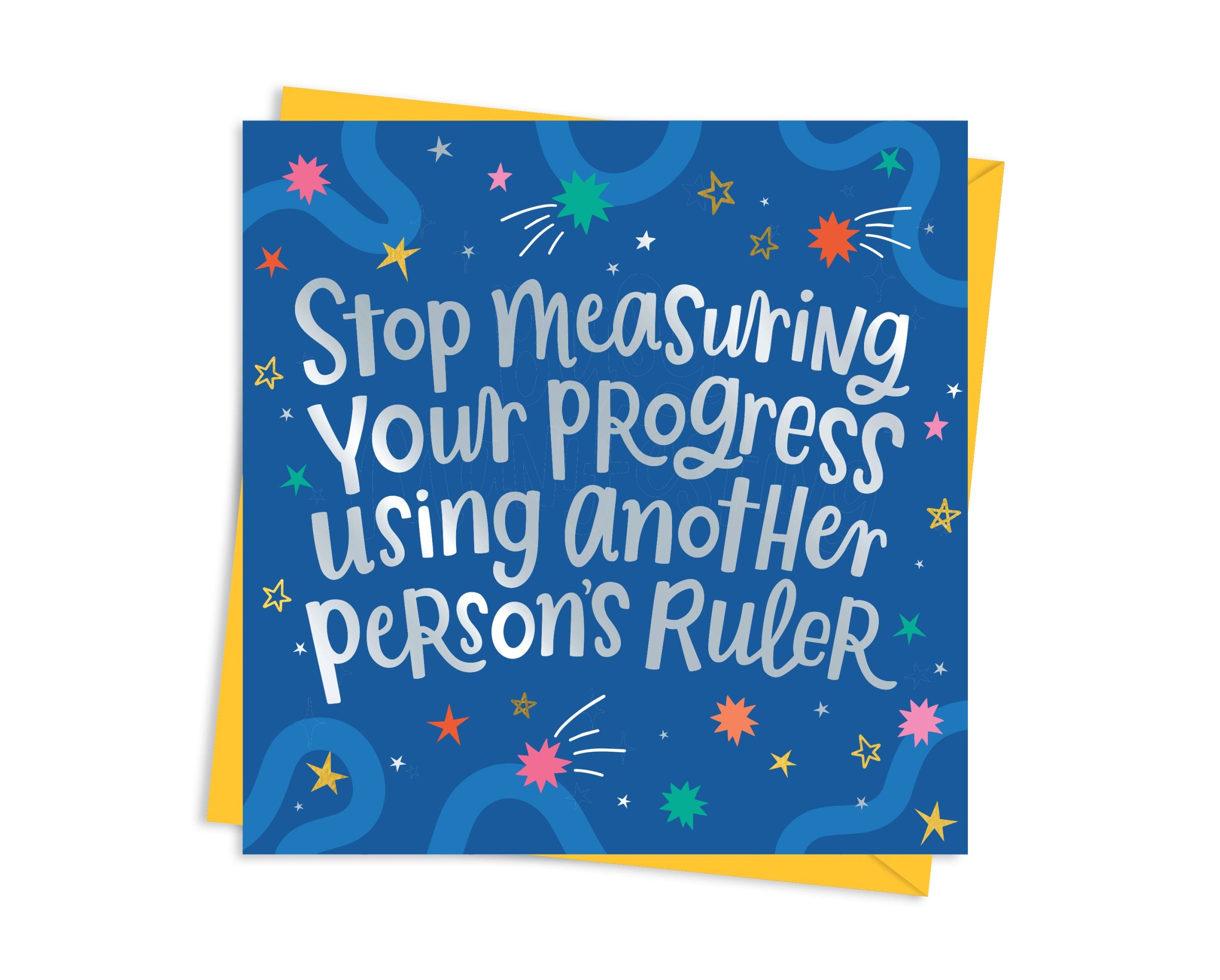 Stop Measuring Your Progress - Support Card