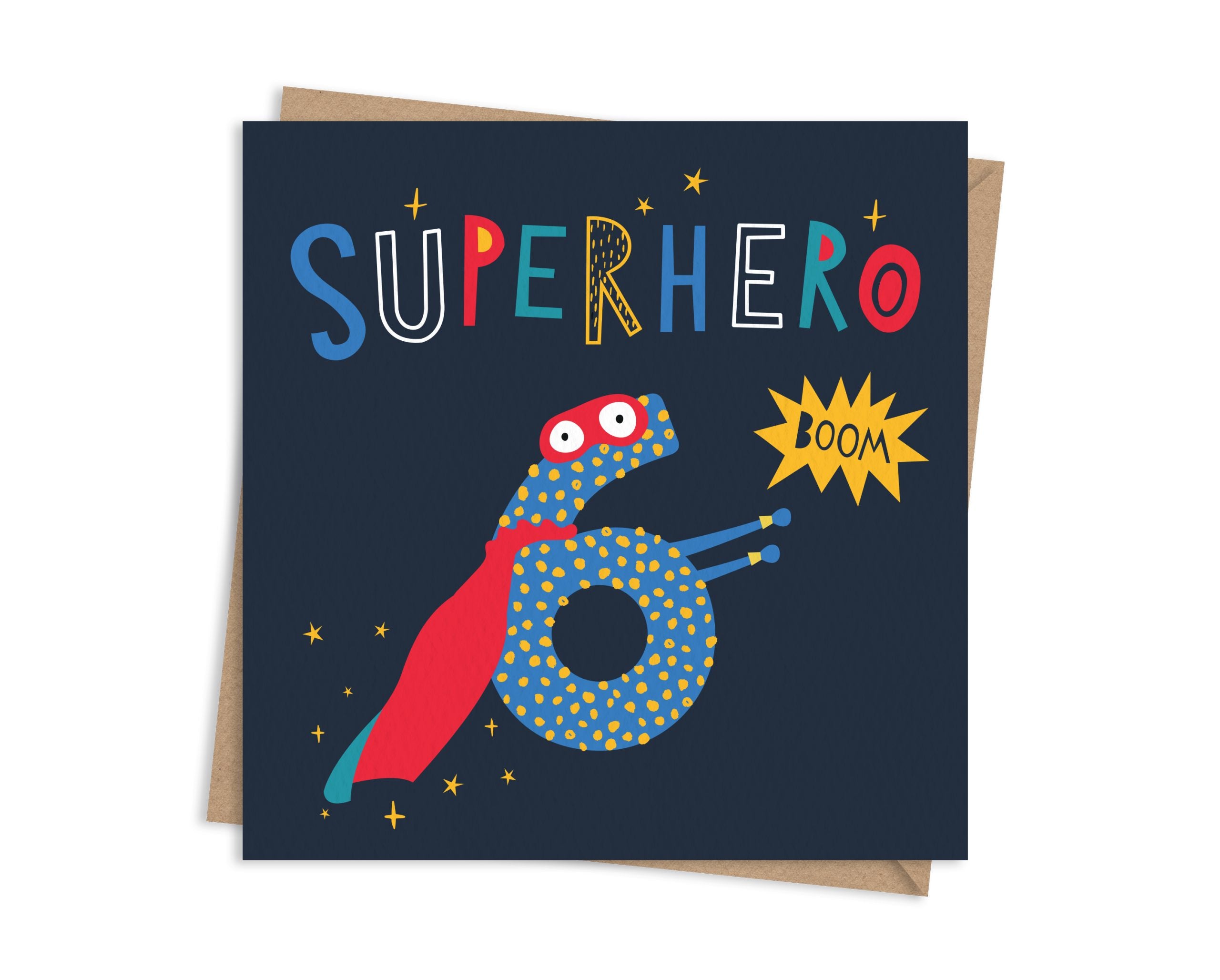 Superhero Age 6 Birthday Card
