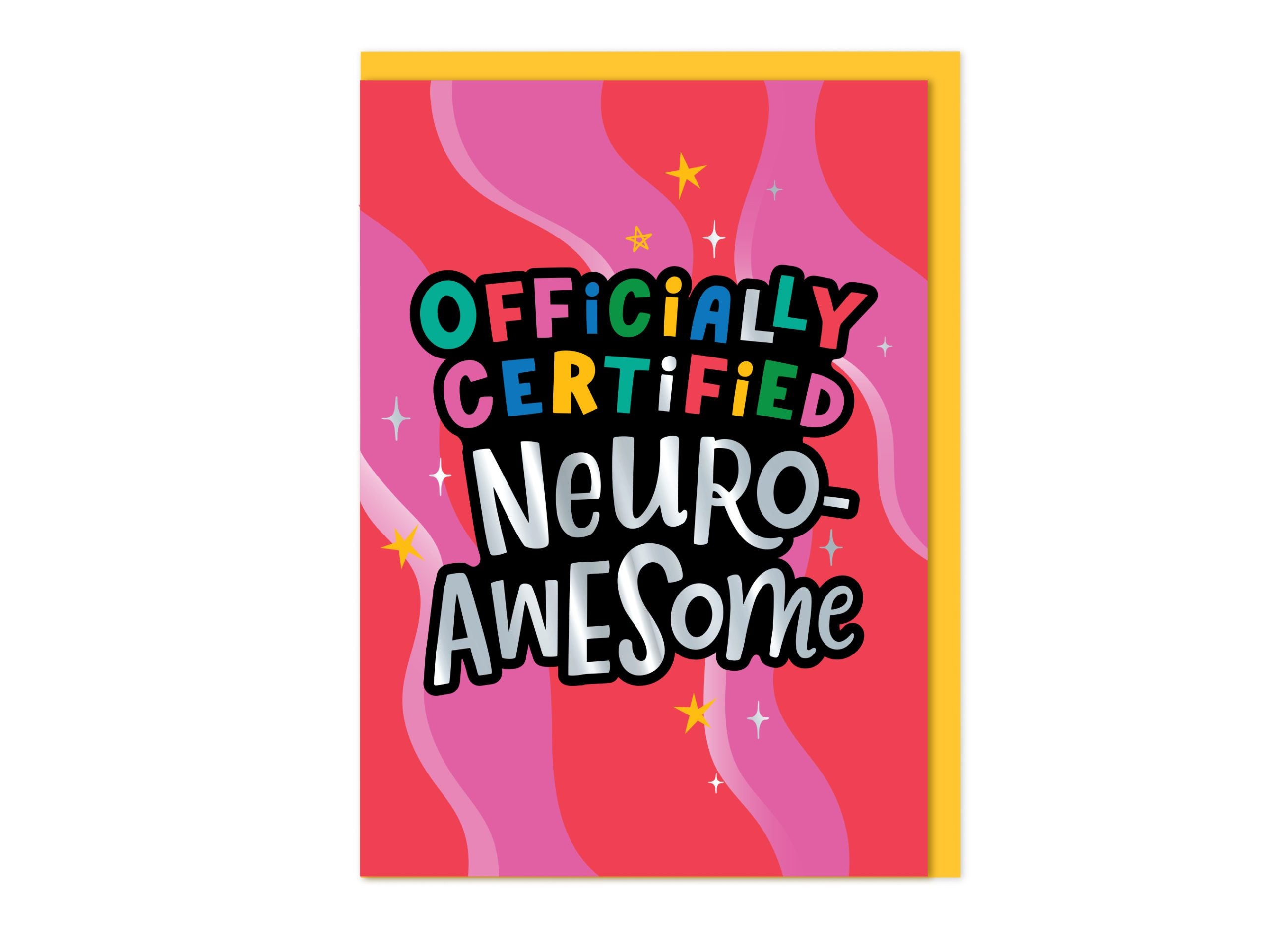Officially  Neuro-Awesome - Neurodiversity Card