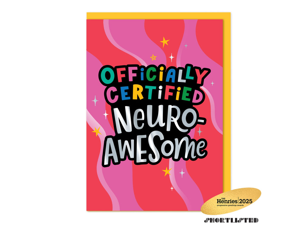 Officially  Neuro-Awesome - Neurodiversity Card
