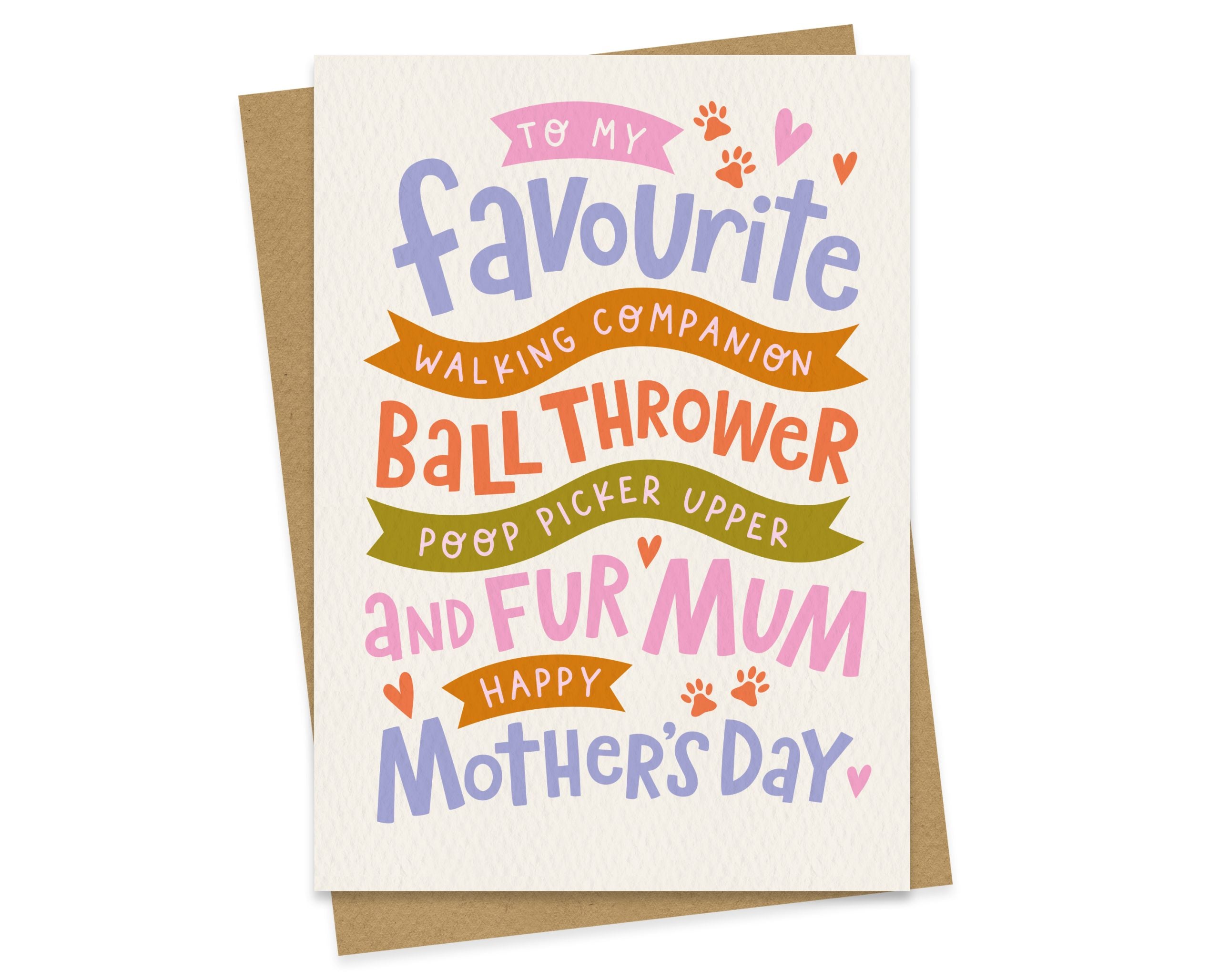 Fur Mum – From The Dog - Mother’s Day Card