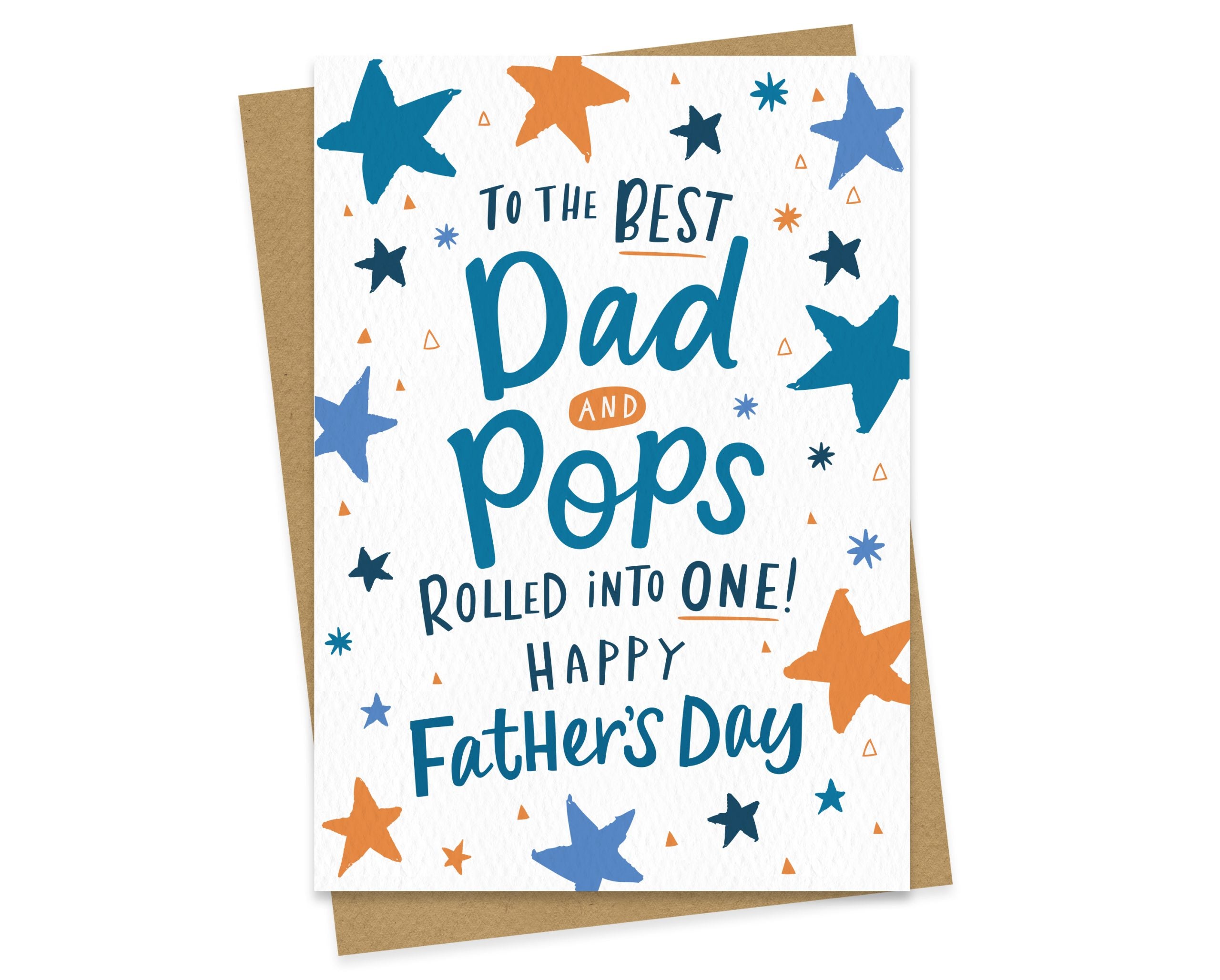 Dad and Pops Rolled into One - Father's Day Card