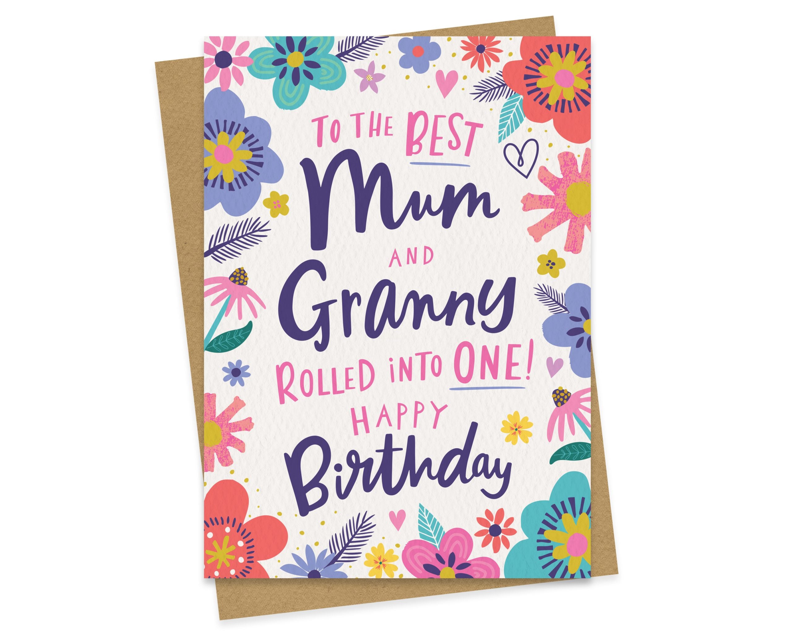 Mum and Granny Birthday Card