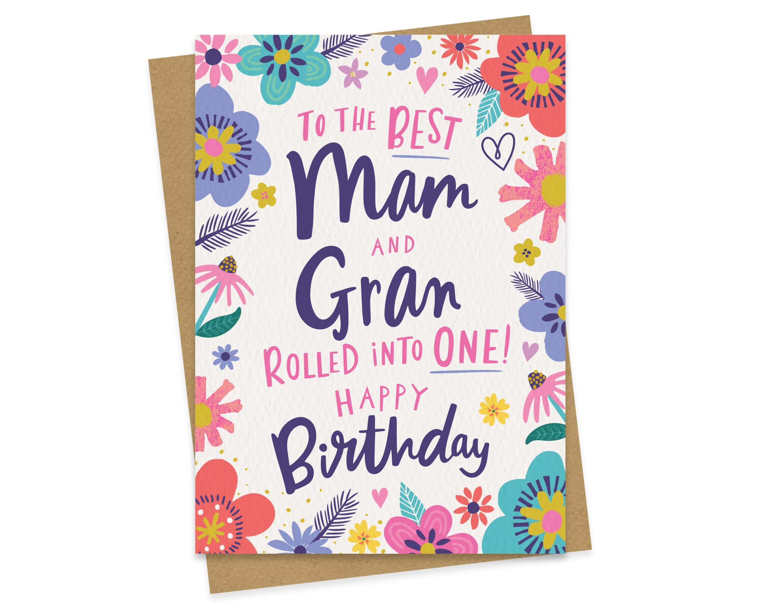 Mam and Gran Birthday Card