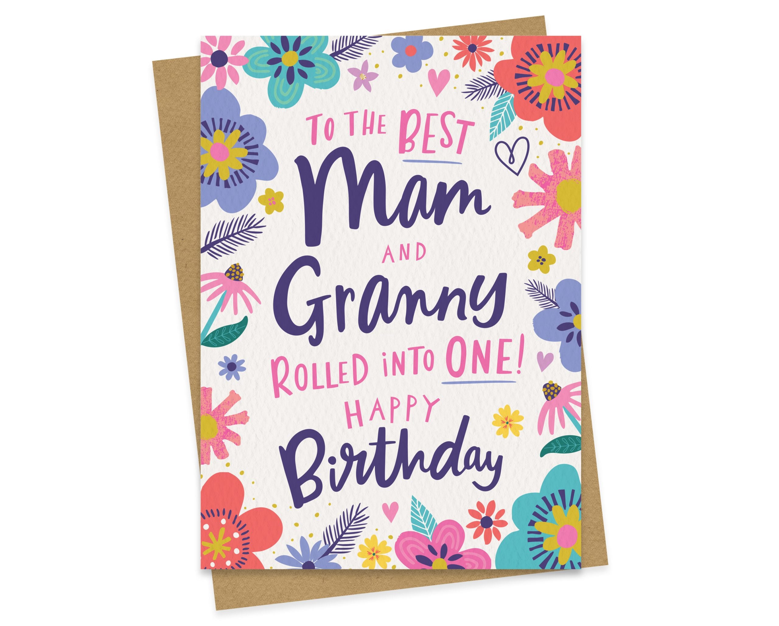 Mam and Granny Birthday Card