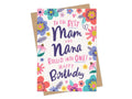 Mam and Nana Rolled into One - Birthday Card