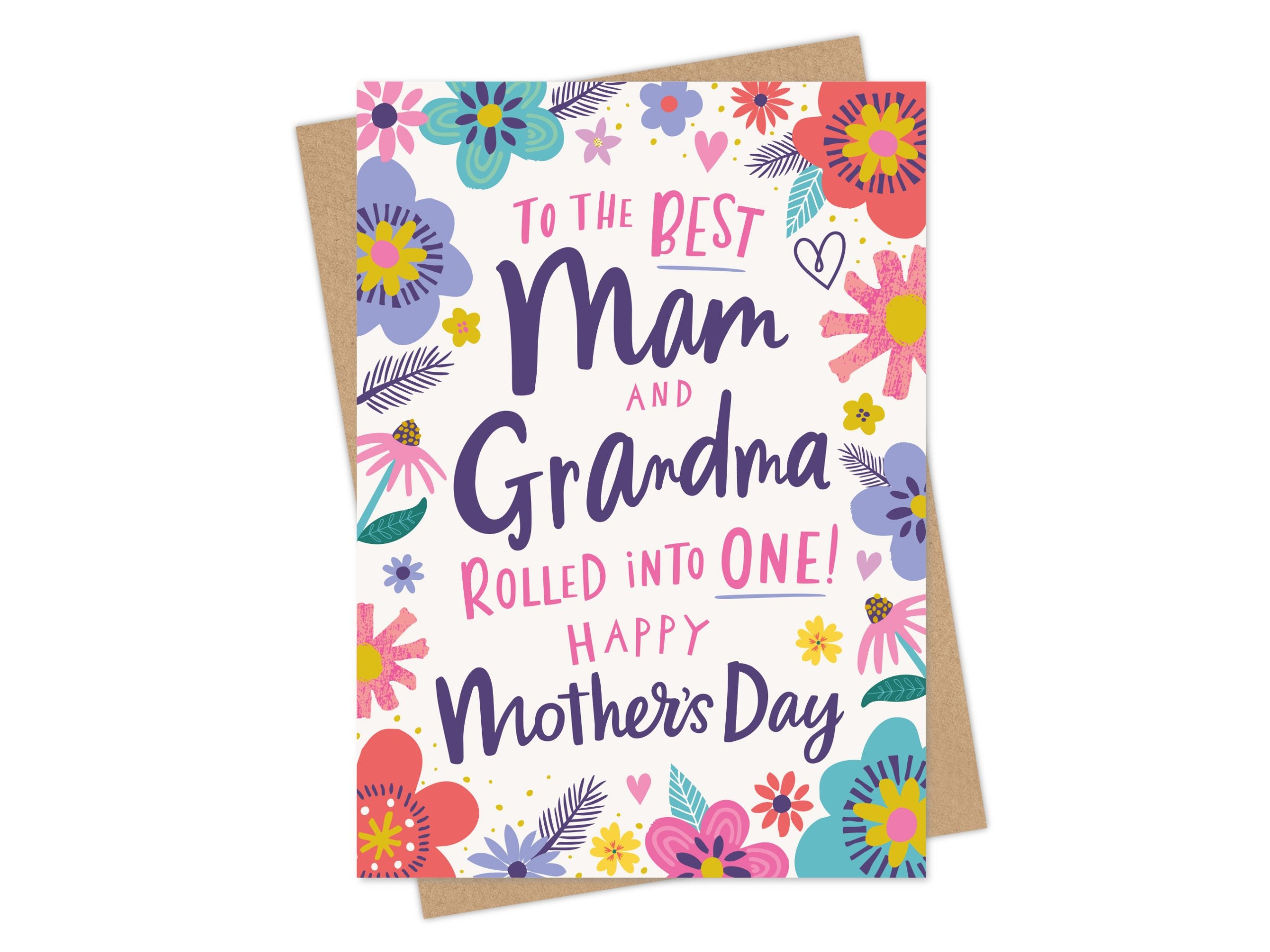 Mam and Grandma Mother's Day Card