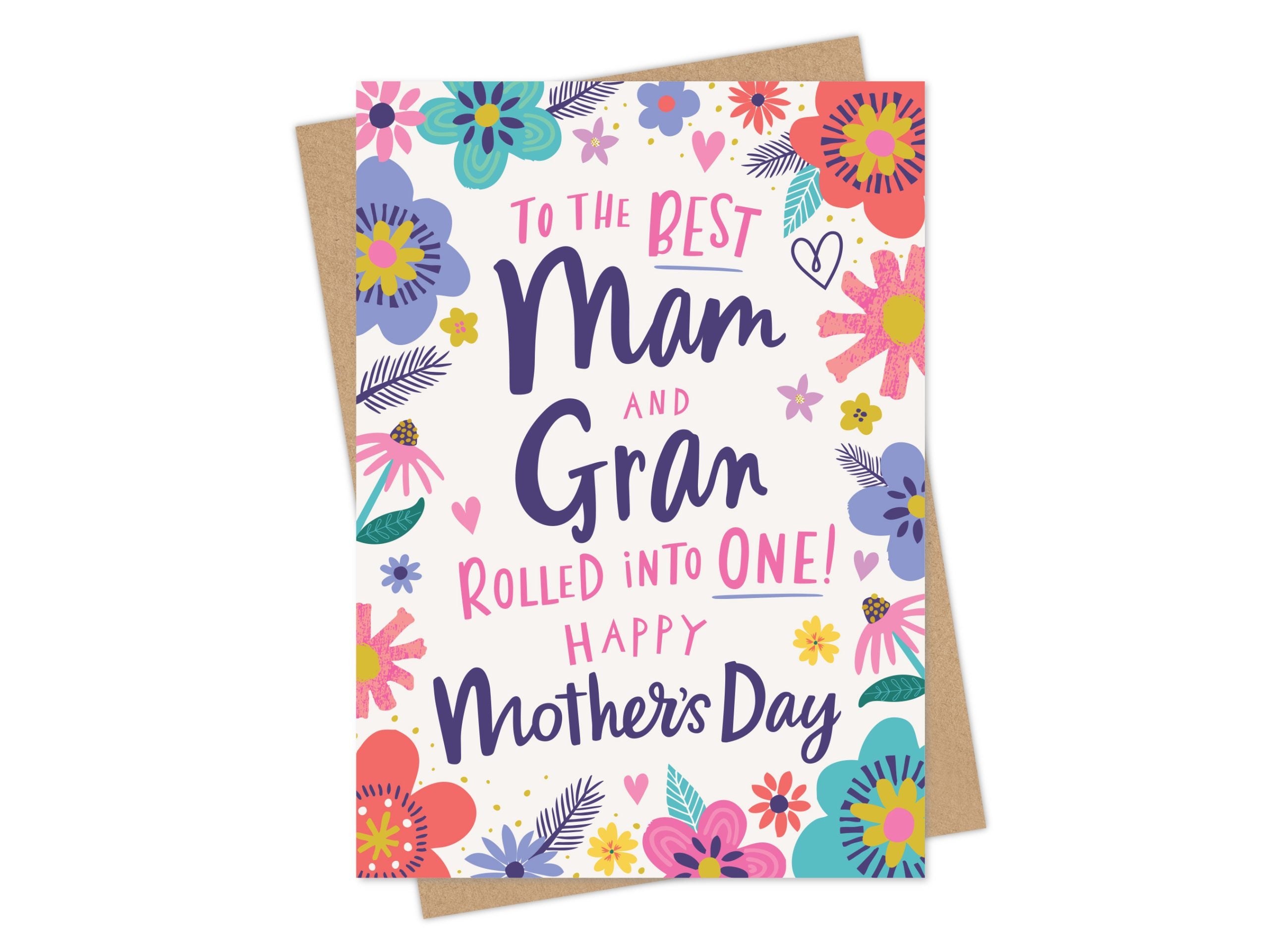 Mam and Gran Rolled into One - Mother's Day Card