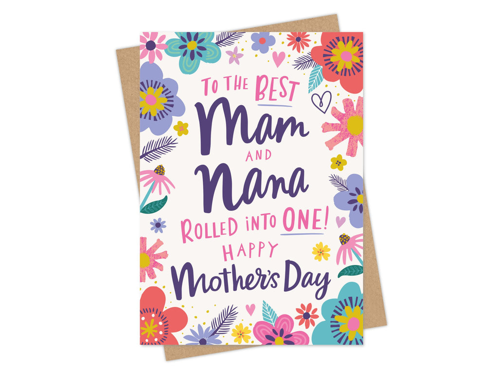 Mam and Nana Mother's Day Card