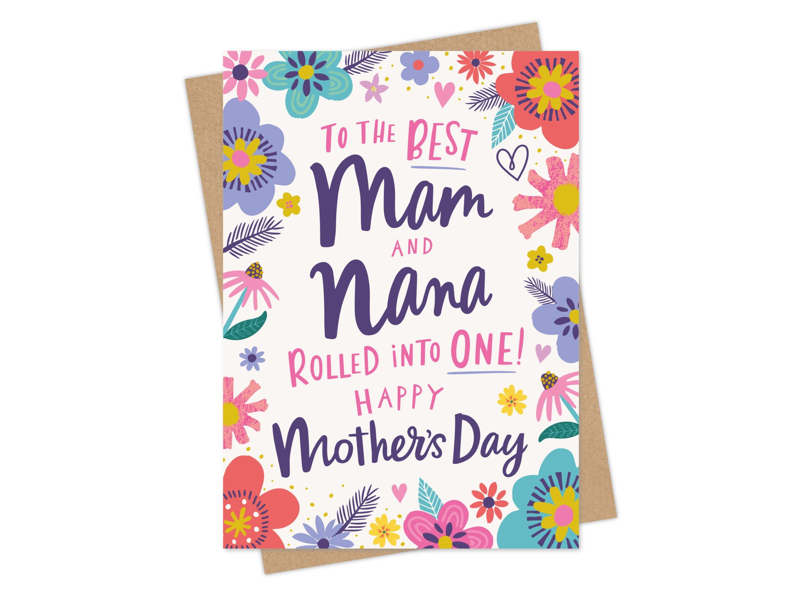 Mam and Nana Mother's Day Card