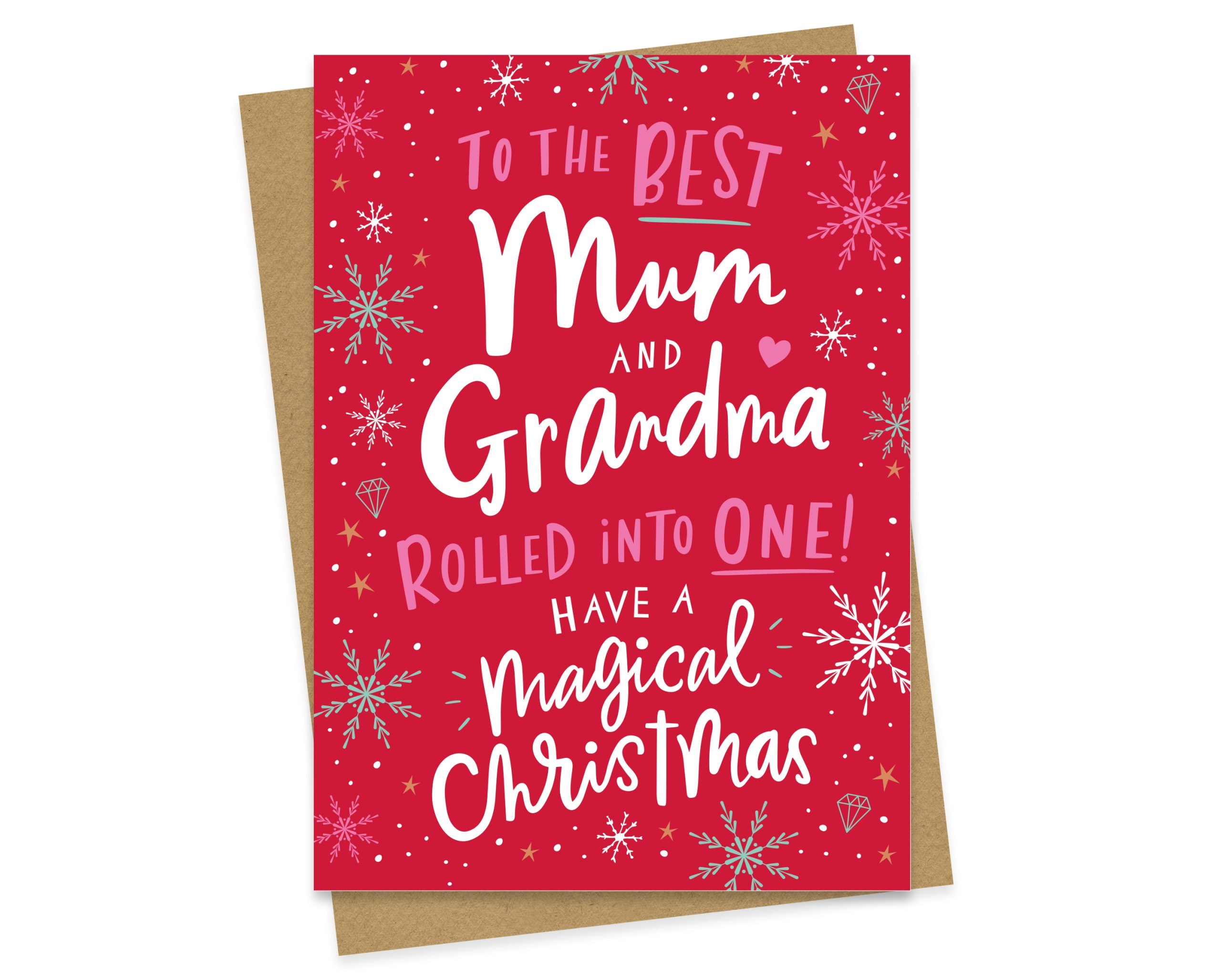 Mum & Grandma Rolled into One - Christmas Card