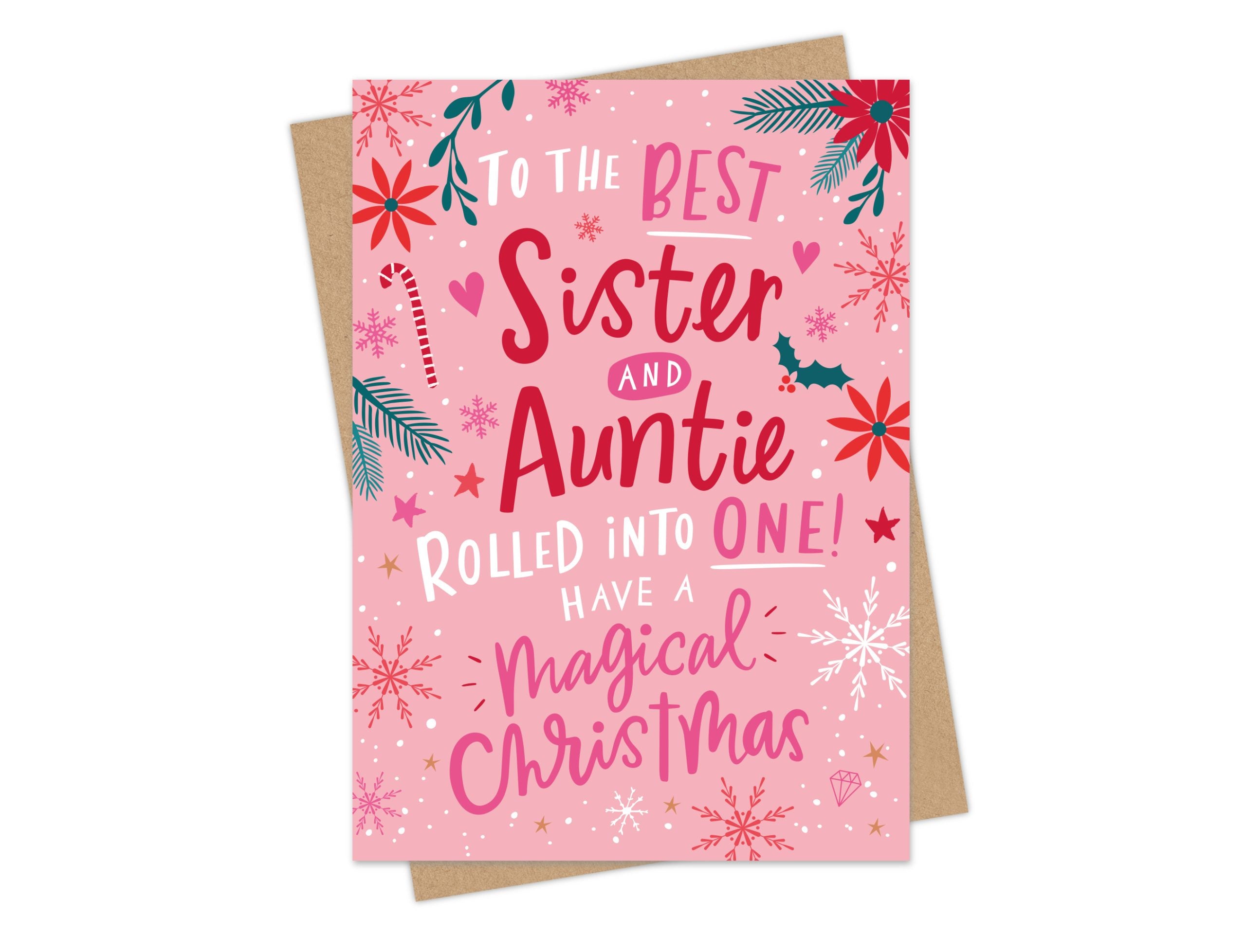 Sister and Auntie Rolled into One - Christmas Card