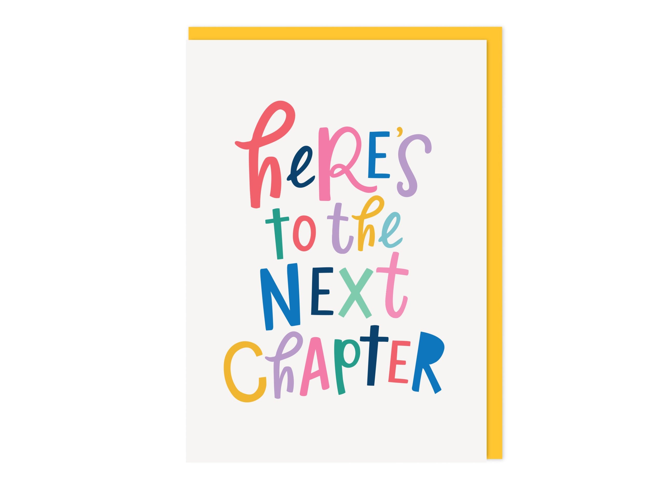 Here’s to the Next Chapter - Good Luck Card