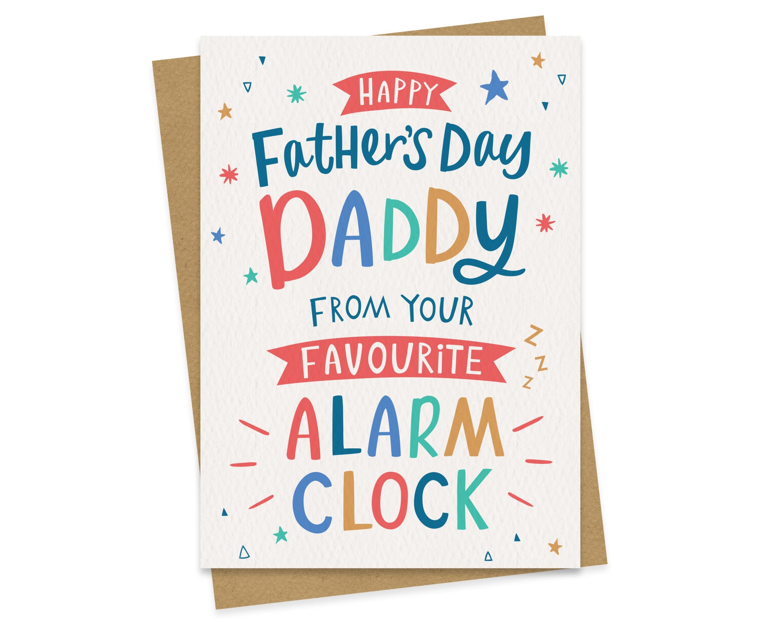 Daddy's Alarm Clock Father's Day Card