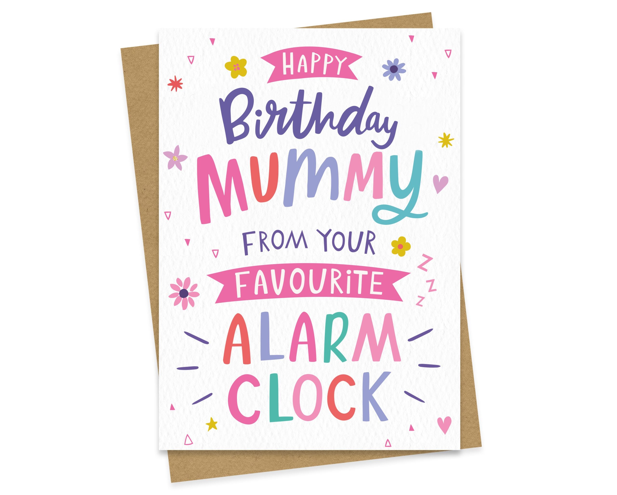 Mummy's Favourite Alarm Clock - Birthday Card