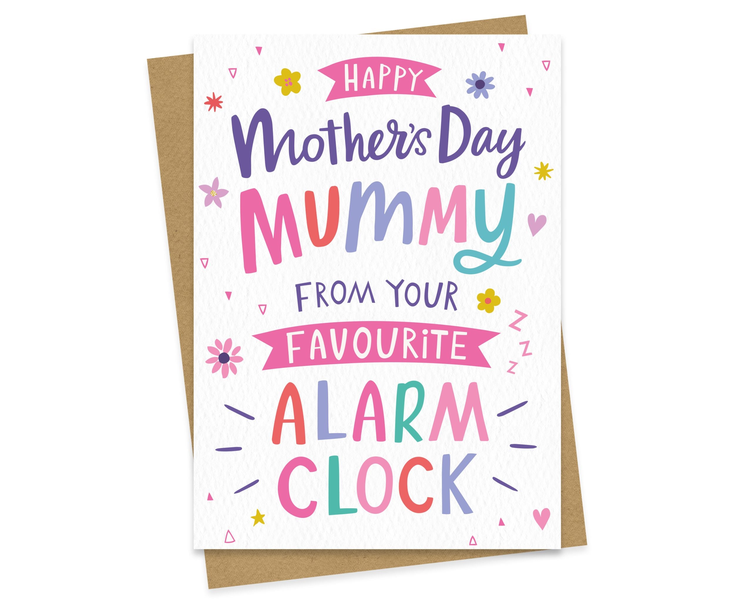 Mummy's Alarm Clock Mother's Day Card