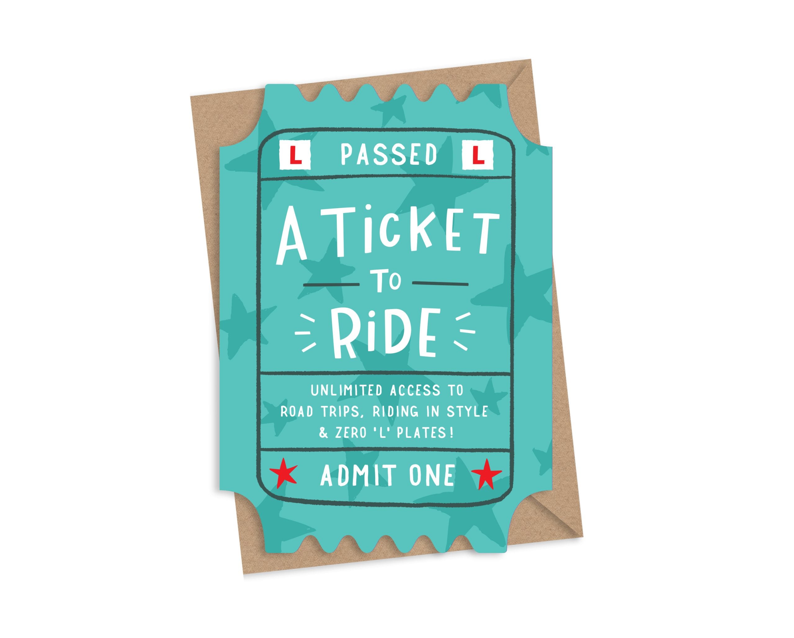 A Ticket To Ride - Passed Driving Test Card