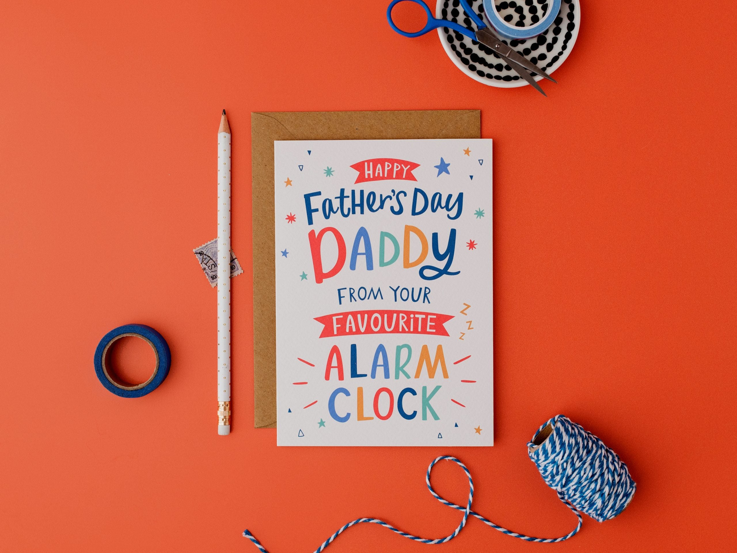 Daddy's Alarm Clock Father's Day Card