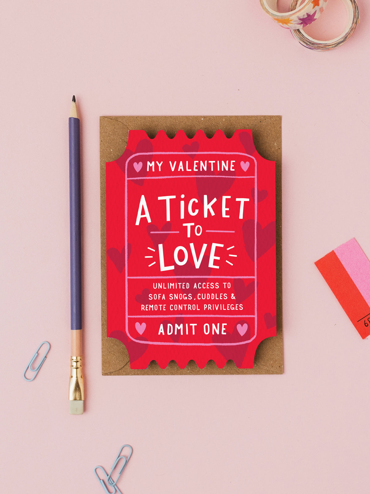Ticket to Love Card