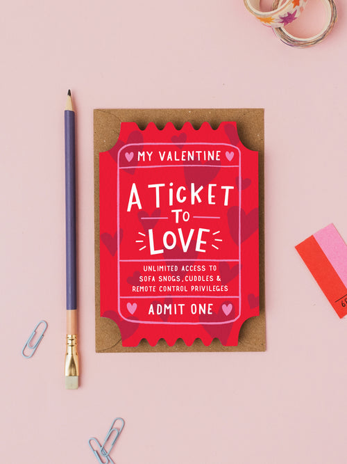 A Ticket to Love Card
